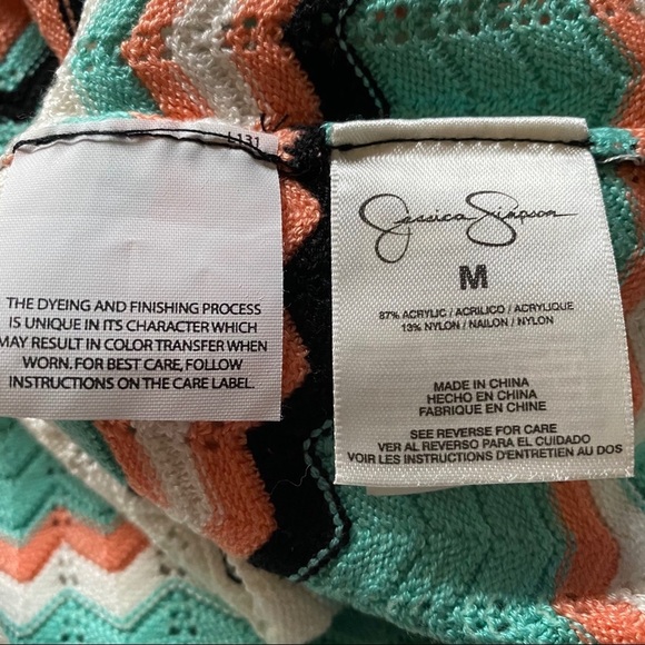 Jessica Simpson Desert Flower Stripe Dress NWT Medium - Picture 7 of 10